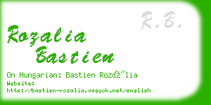 rozalia bastien business card